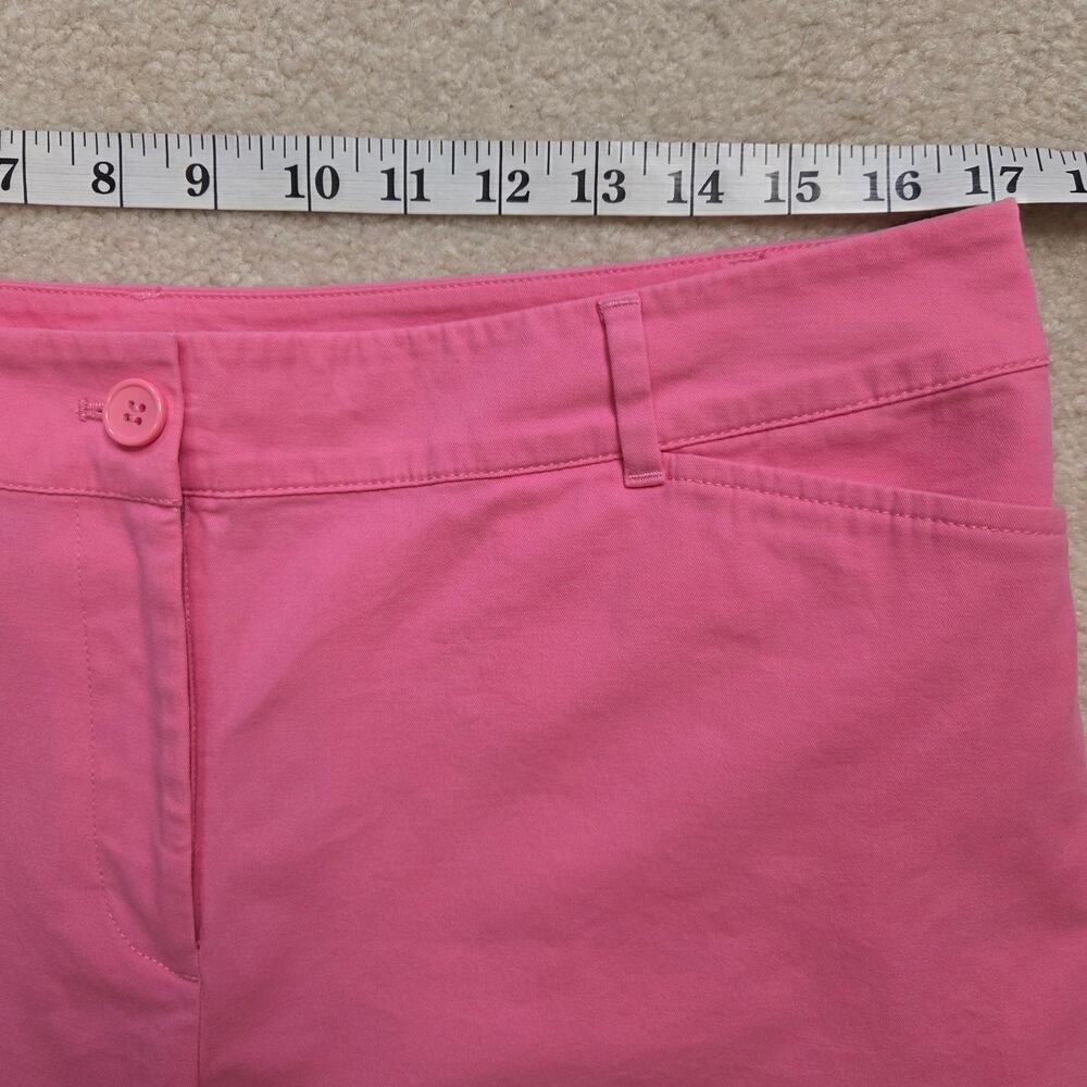 Talbots Size 12 Pink Chino Bermuda Shorts High Rise - Picture 6 of 12